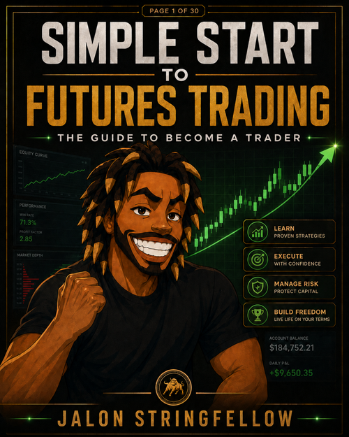 Simple Start To Futures Trading ebook cover by Jalon Stringfellow